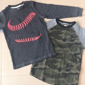 Boys waffle long sleeved shirts Sz XS(5)